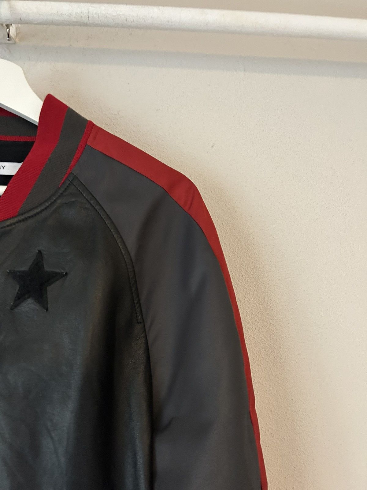 Givenchy Leather Varsity Bomber Jacket Size US M / EU 48-50 / 2 - 7 Thumbnail