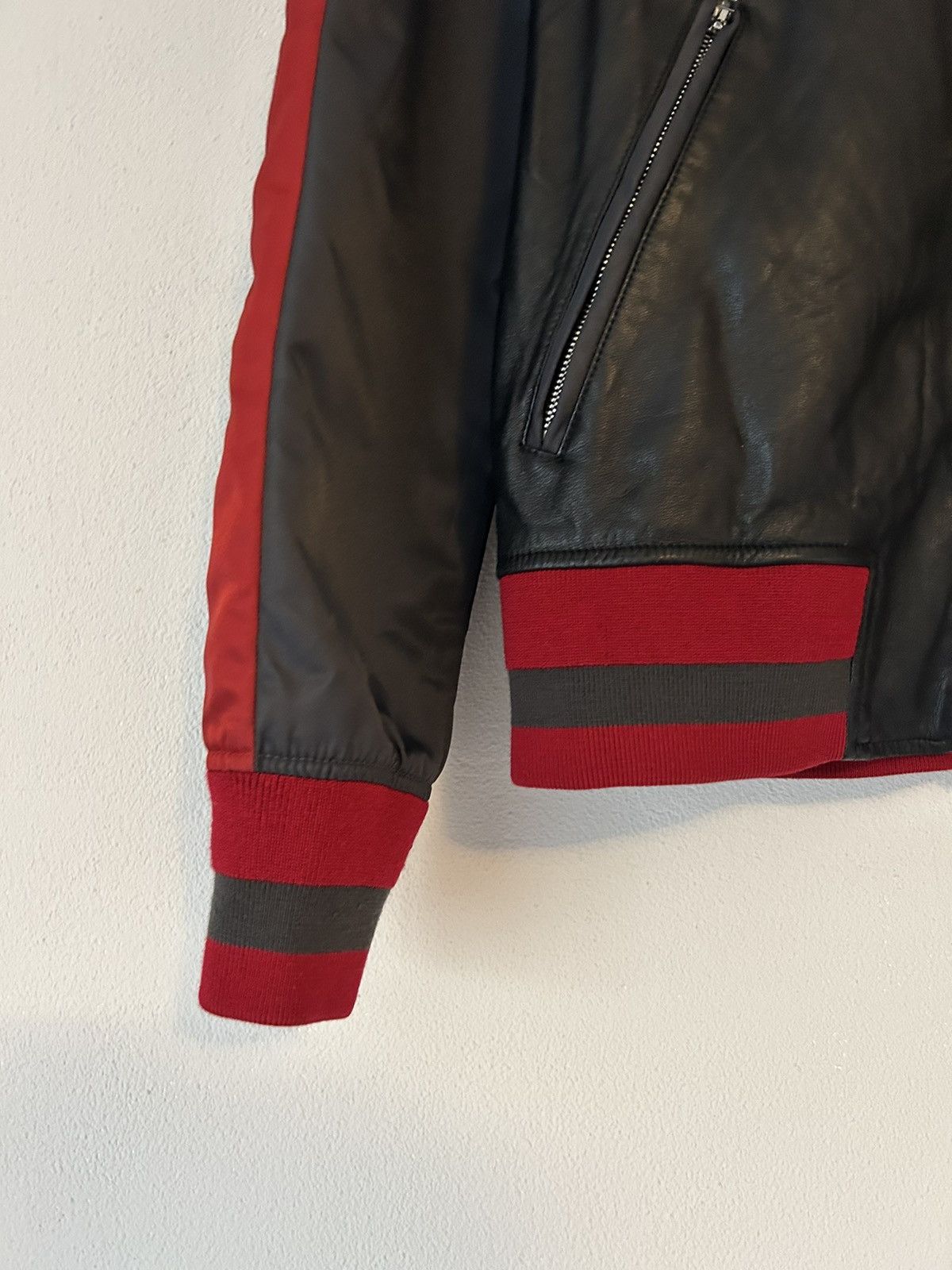 Givenchy Leather Varsity Bomber Jacket Size US M / EU 48-50 / 2 - 6 Thumbnail