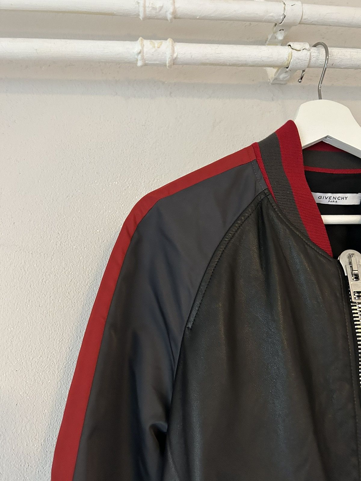Givenchy Leather Varsity Bomber Jacket Size US M / EU 48-50 / 2 - 5 Thumbnail
