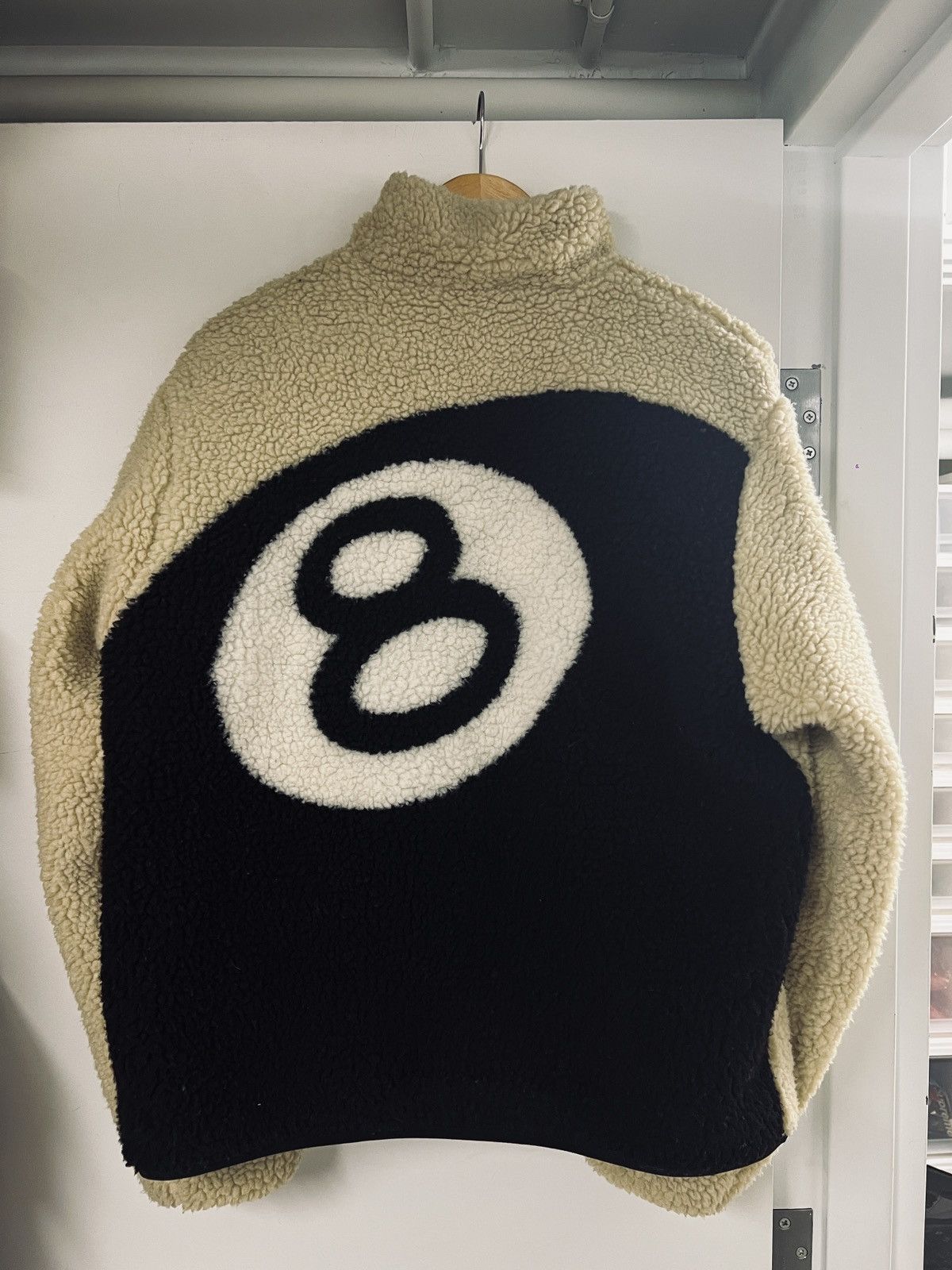 Stussy Stussy 8 Ball Sherpa Fleece Jacket | Grailed