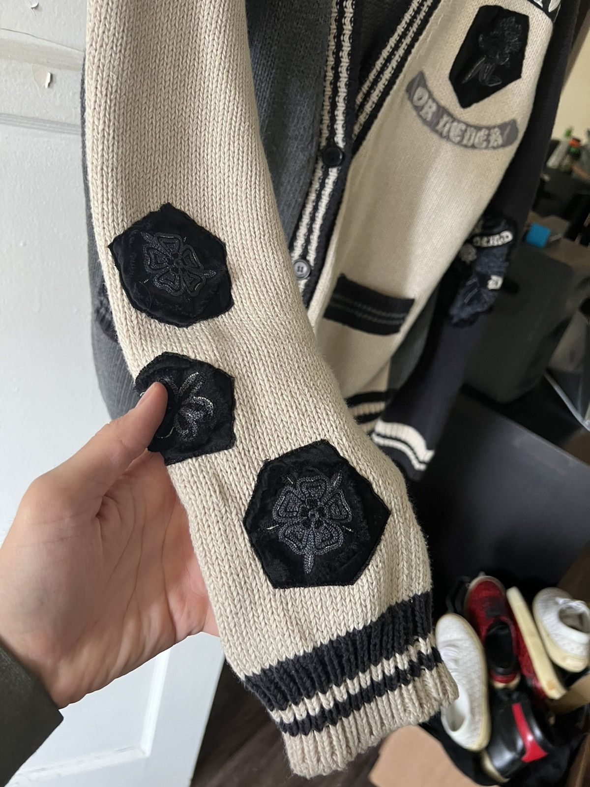 Hedi Slimane × Saint Laurent Paris SLP Embroidered Cardigan Size US M / EU 48-50 / 2 - 3 Thumbnail