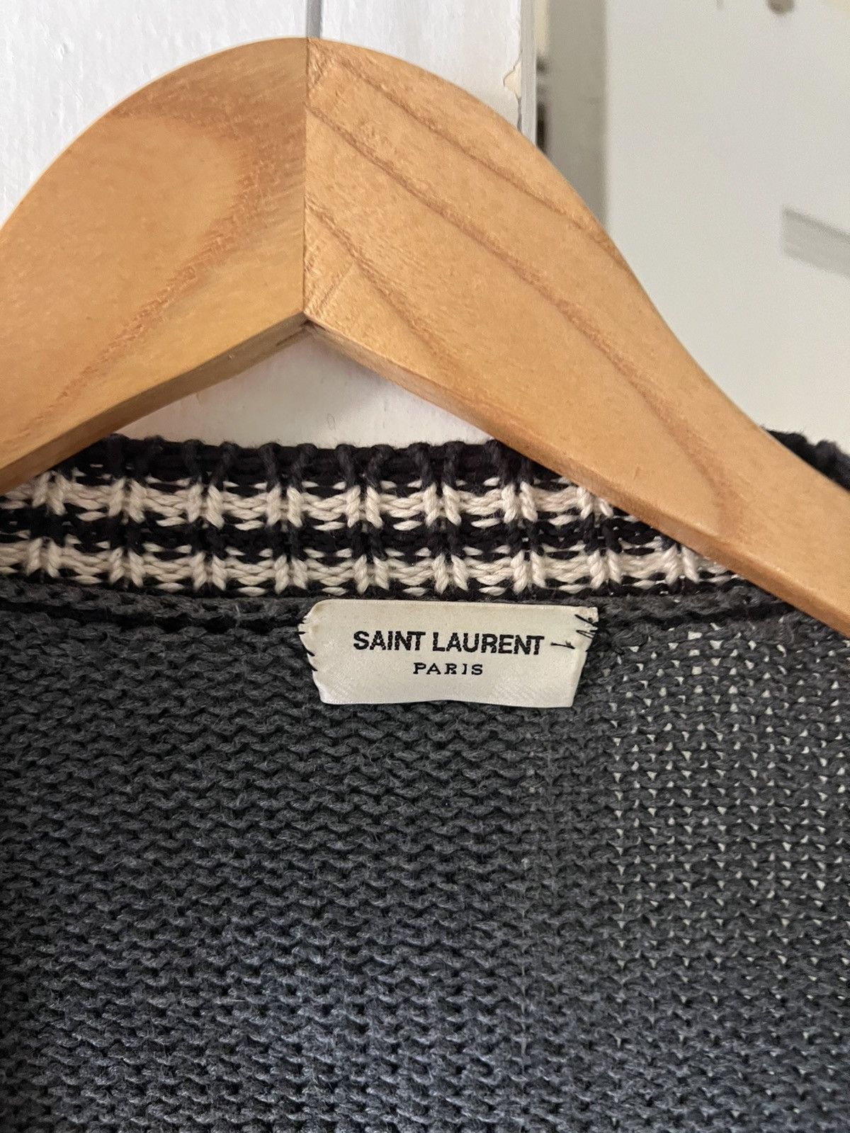 Hedi Slimane × Saint Laurent Paris SLP Embroidered Cardigan Size US M / EU 48-50 / 2 - 6 Thumbnail