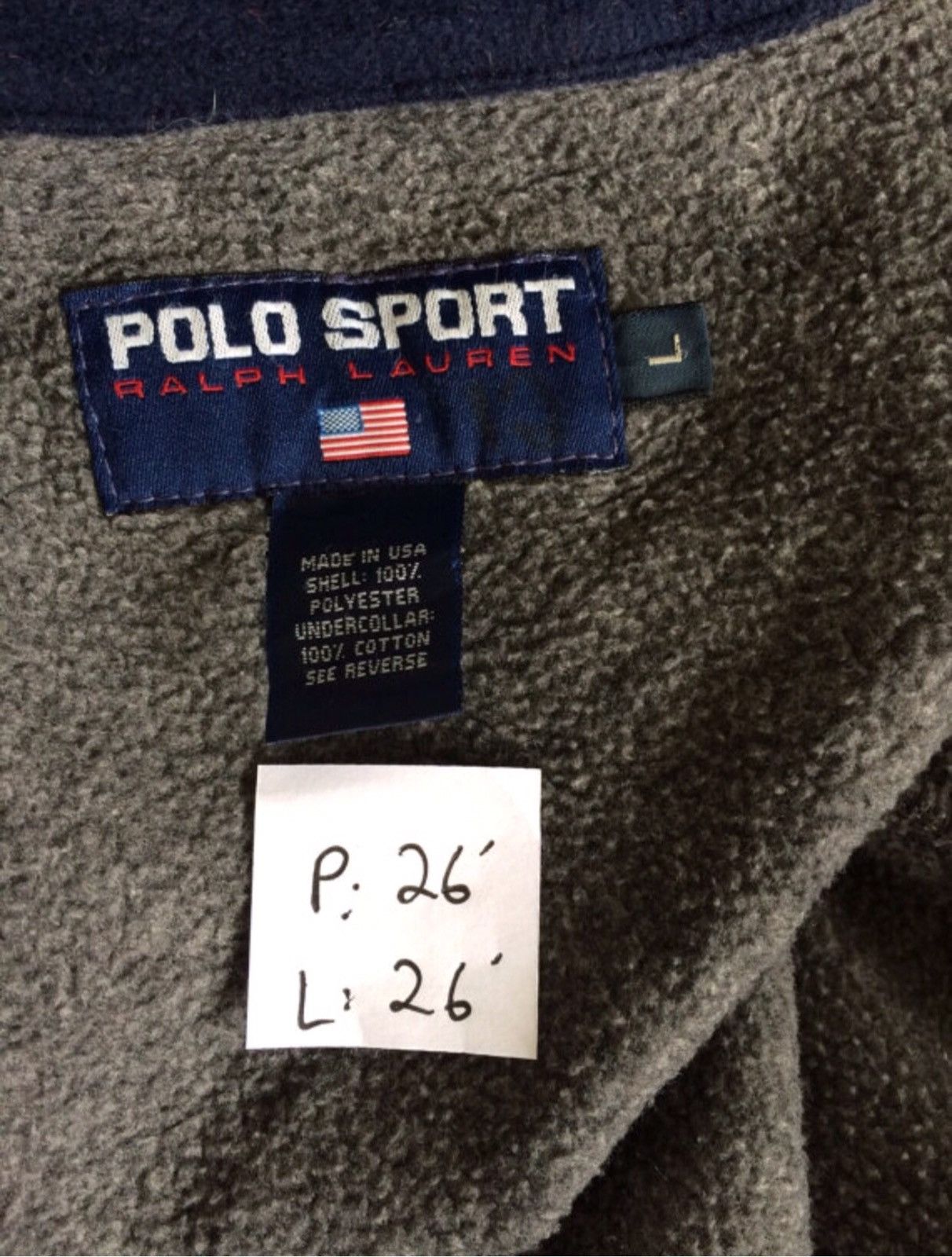 Polo Ralph Lauren Polo Ralph Lauren Polo Sport Fleece Jacket Bear Stadium 92 Size US L / EU 52-54 / 3 - 5 Thumbnail