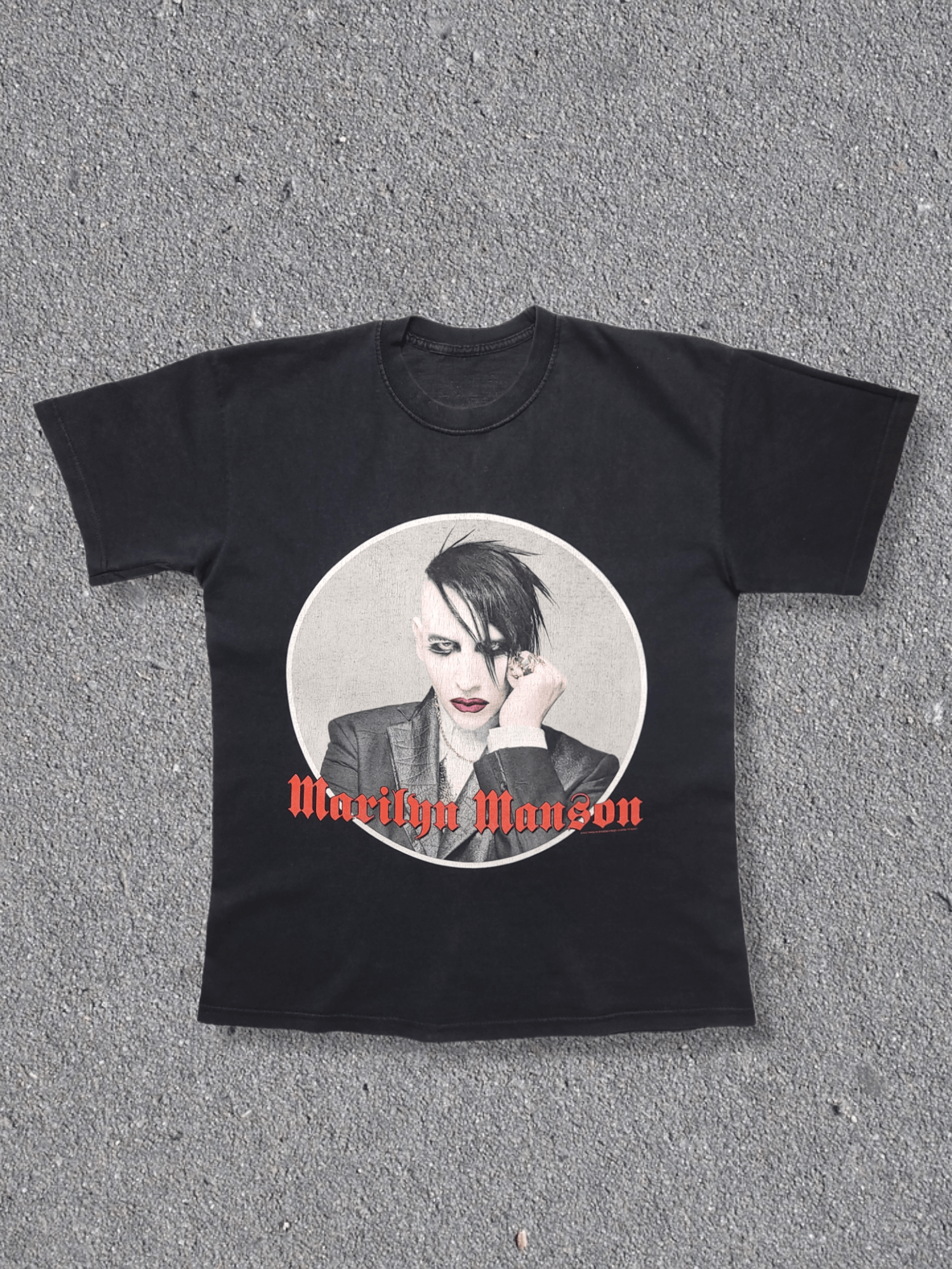 Vintage Marilyn Manson 2004 giant washed faded ´00 tour - Tops