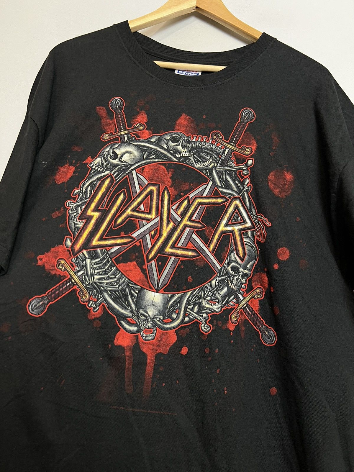 Band Tees Vintage Deadstock Slayer 2003 Tour Metal Band Tshirt Grail Size US XL / EU 56 / 4 - 2 Thumbnail