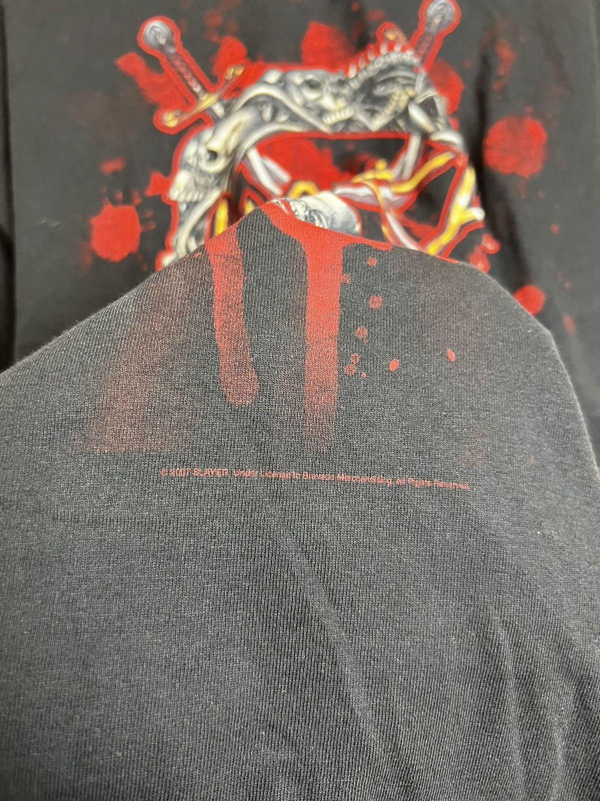 Band Tees Vintage Deadstock Slayer 2003 Tour Metal Band Tshirt Grail Size US XL / EU 56 / 4 - 3 Thumbnail