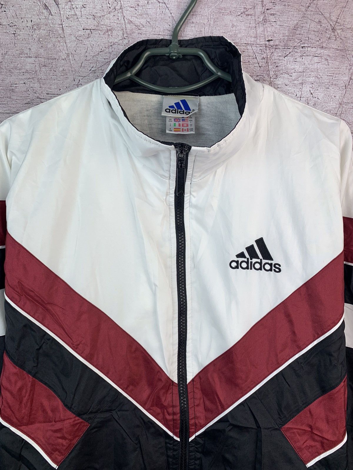Adidas Vintage Adidas Nylon Track Top Jacket y2k Size US L / EU 52-54 / 3 - 3 Thumbnail