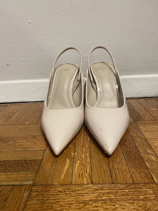 zara-nude-zara-slingback-heels-grailed