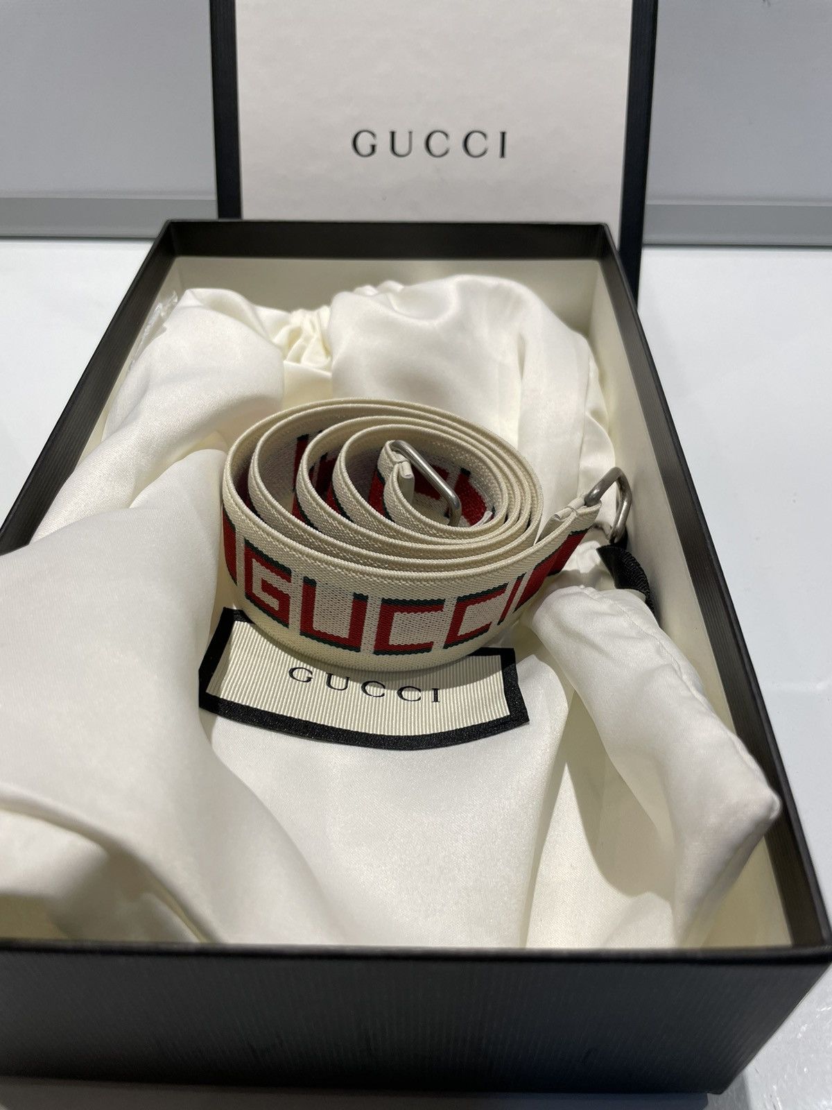 Gucci Gucci Stripe elastic belt Size 34 - 3 Thumbnail