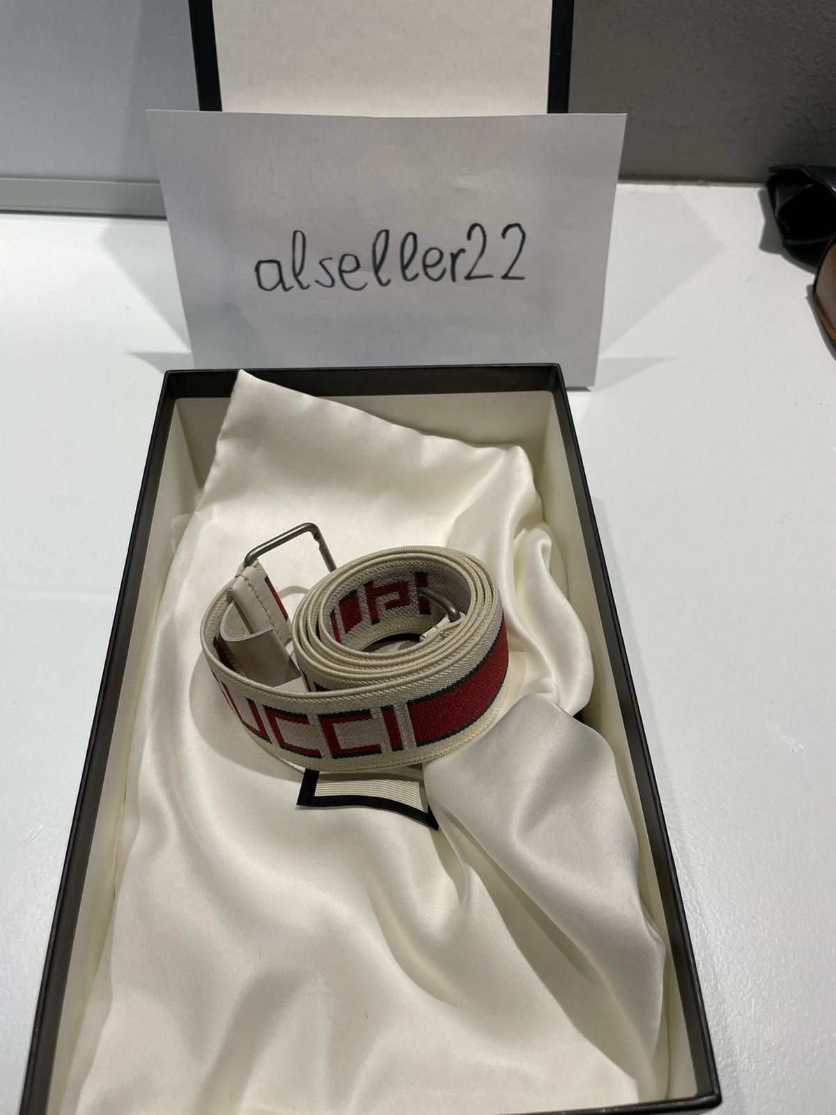 Gucci Gucci Stripe elastic belt Size 34 - 2 Thumbnail