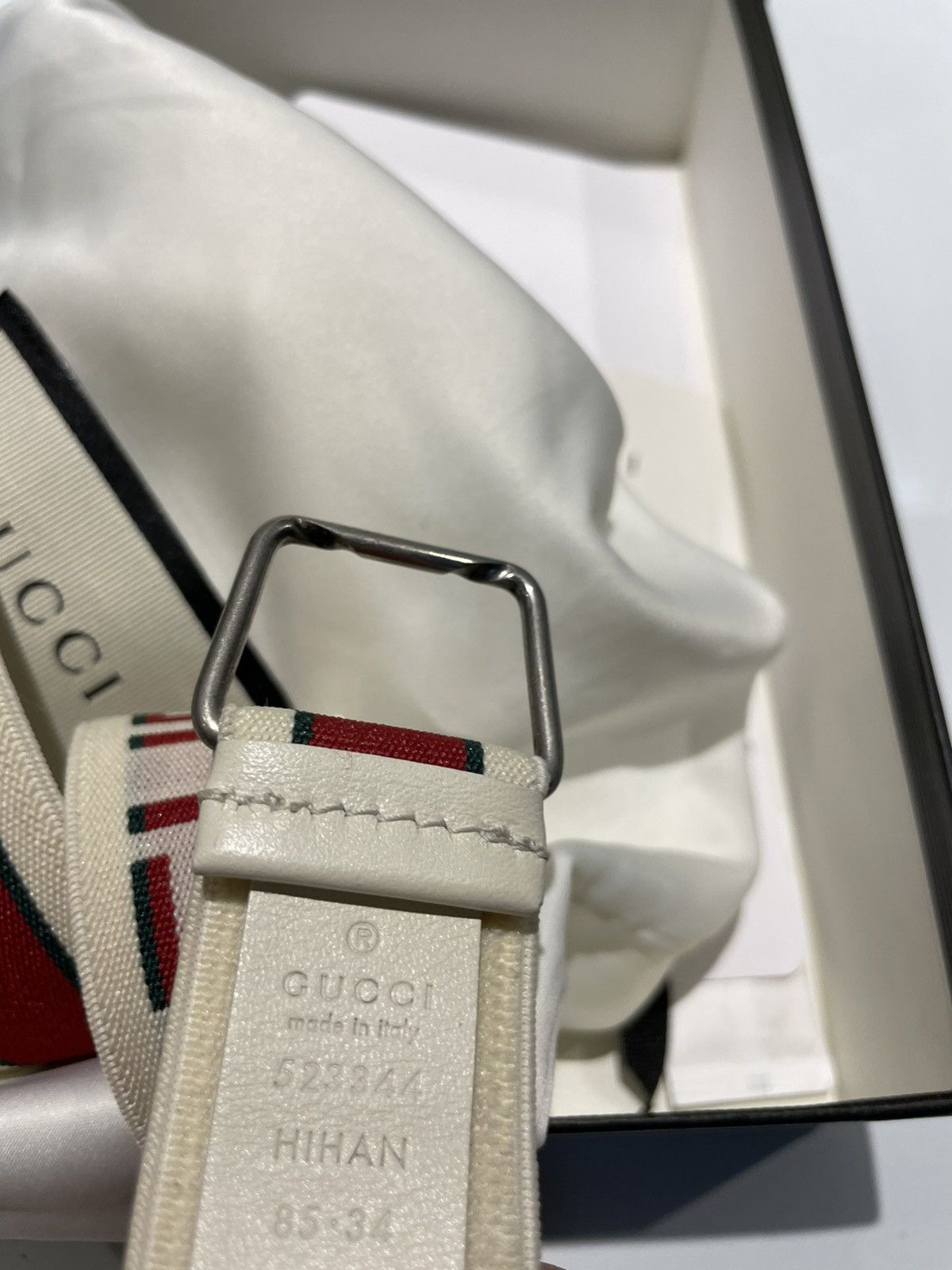 Gucci Gucci Stripe elastic belt Size 34 - 4 Thumbnail