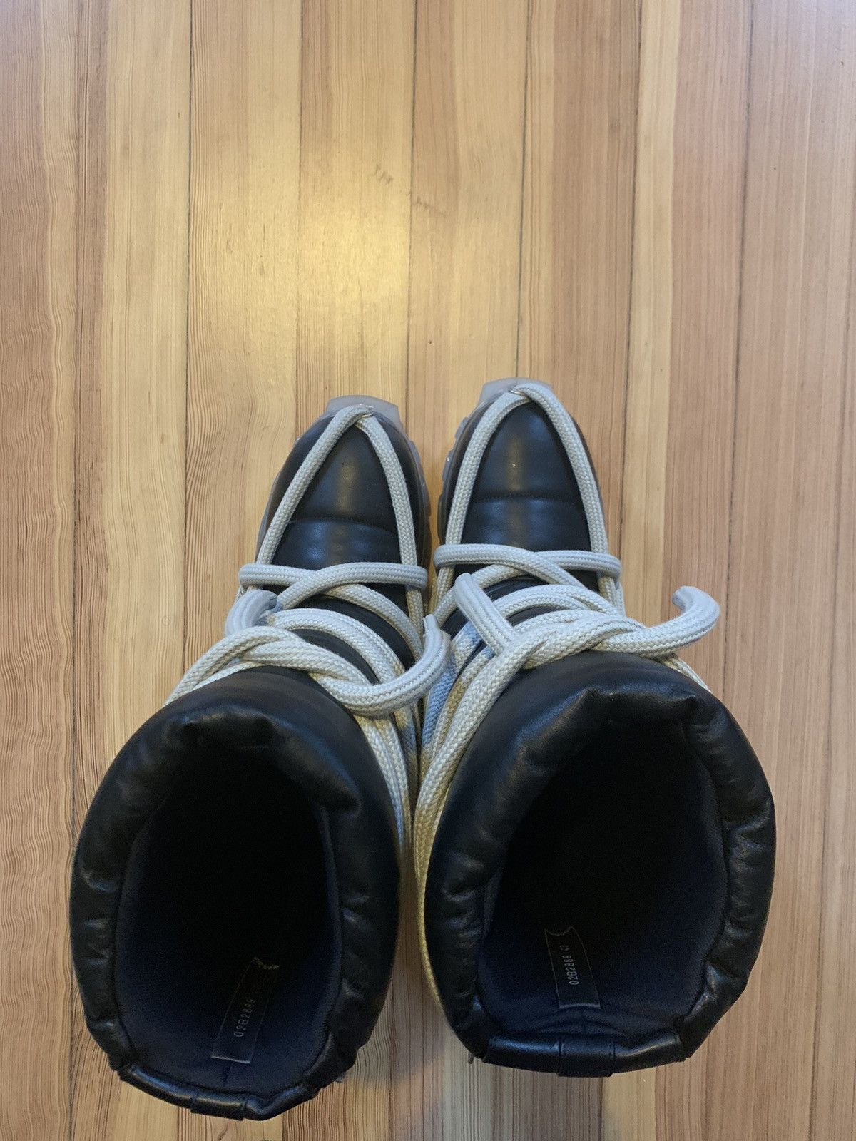 Rick Owens FW22 Strobe Lunar Tractor Leather Boots Size US 10 / EU 43 - 4 Thumbnail