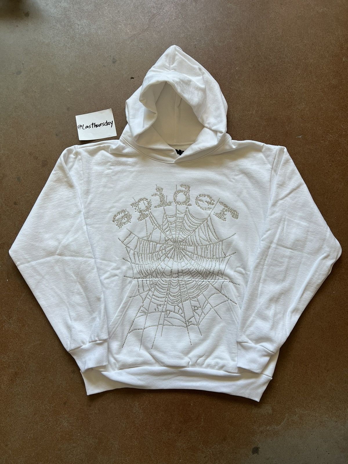 Popular Spider Worldwide Wunna King Spider Hoodie White Size Large