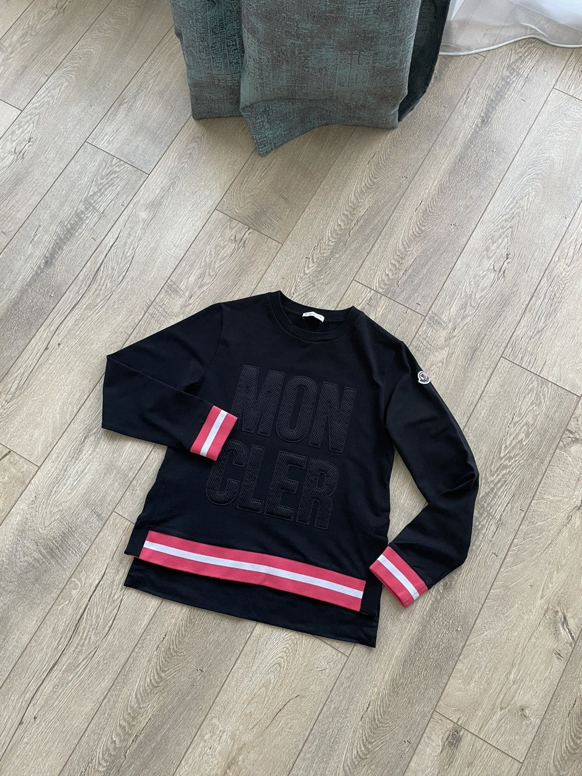 Vintage Moncler Big Logotype Sweatshirt Size XS