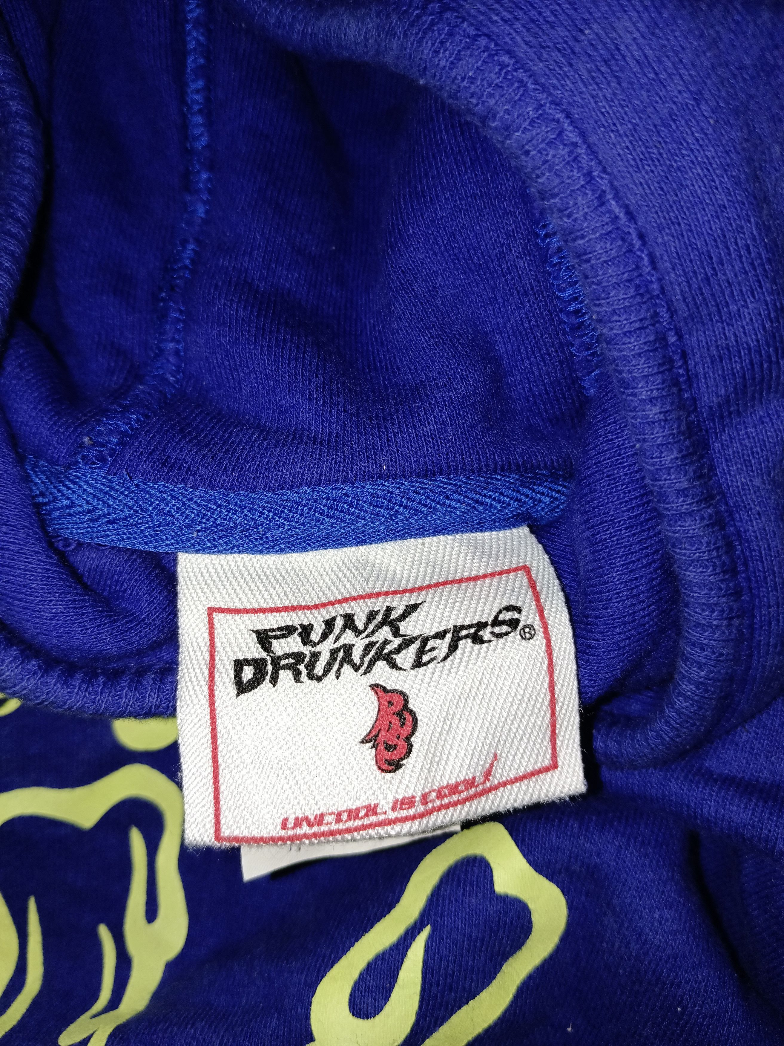 Japanese Brand Vintage 90s Punk Drunkers Japanese Streetwear Hoodie Size US L / EU 52-54 / 3 - 5 Thumbnail