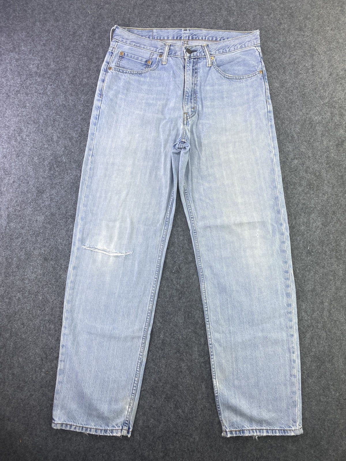 Levi's Vintage Levi's 550 Jeans Distress Blue Wash- J716 Size US 34 / EU 50 - 1 Thumbnail