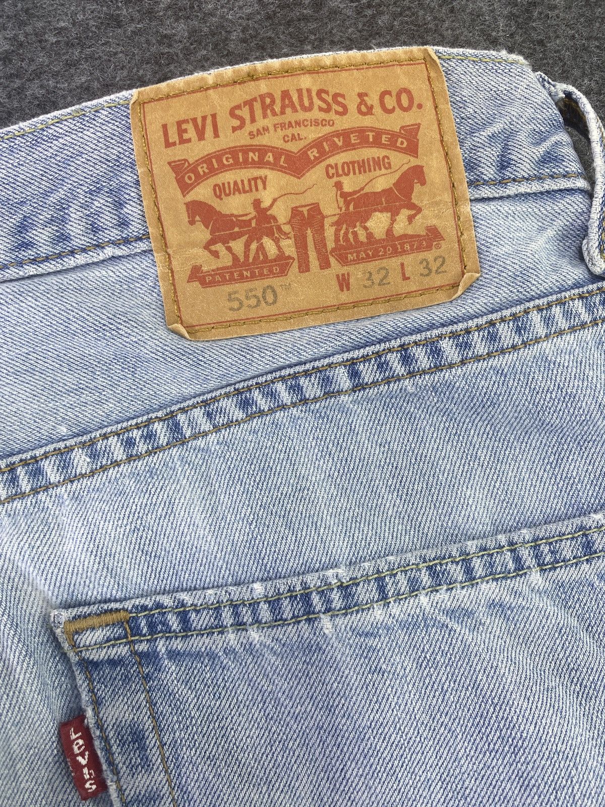 Levi's Vintage Levi's 550 Jeans Distress Blue Wash- J716 Size US 34 / EU 50 - 8 Thumbnail