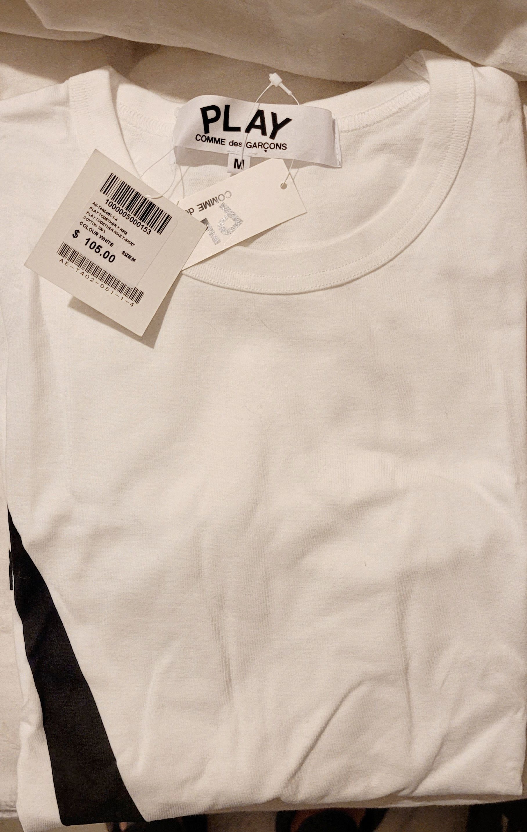 Comme des Garcons × Nike Nike x CDG PLAY T-Shirt M | Grailed