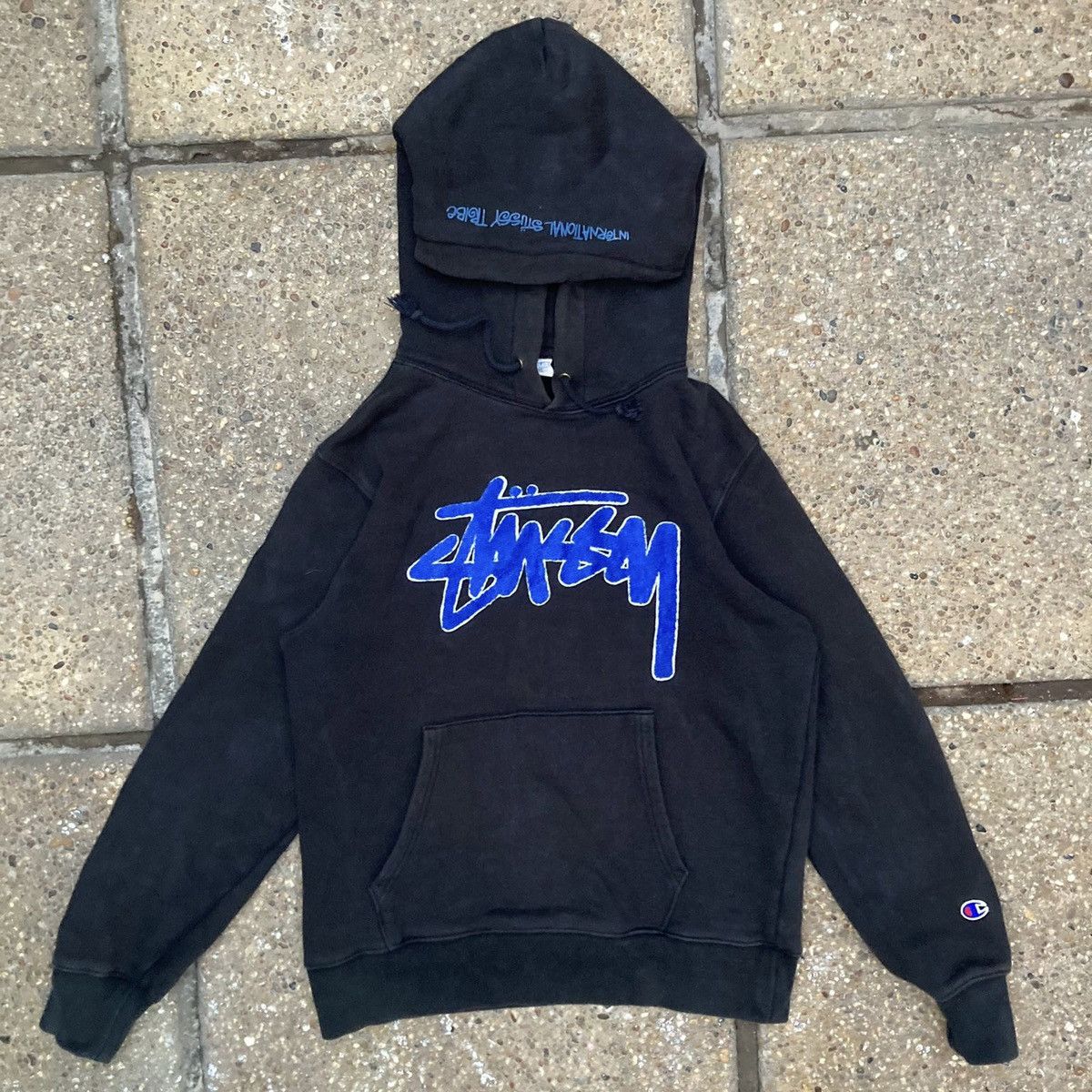 Champion Streetwear Stussy Stussy x Champion Japan 2014 Reverse Weave hoodie Grailed