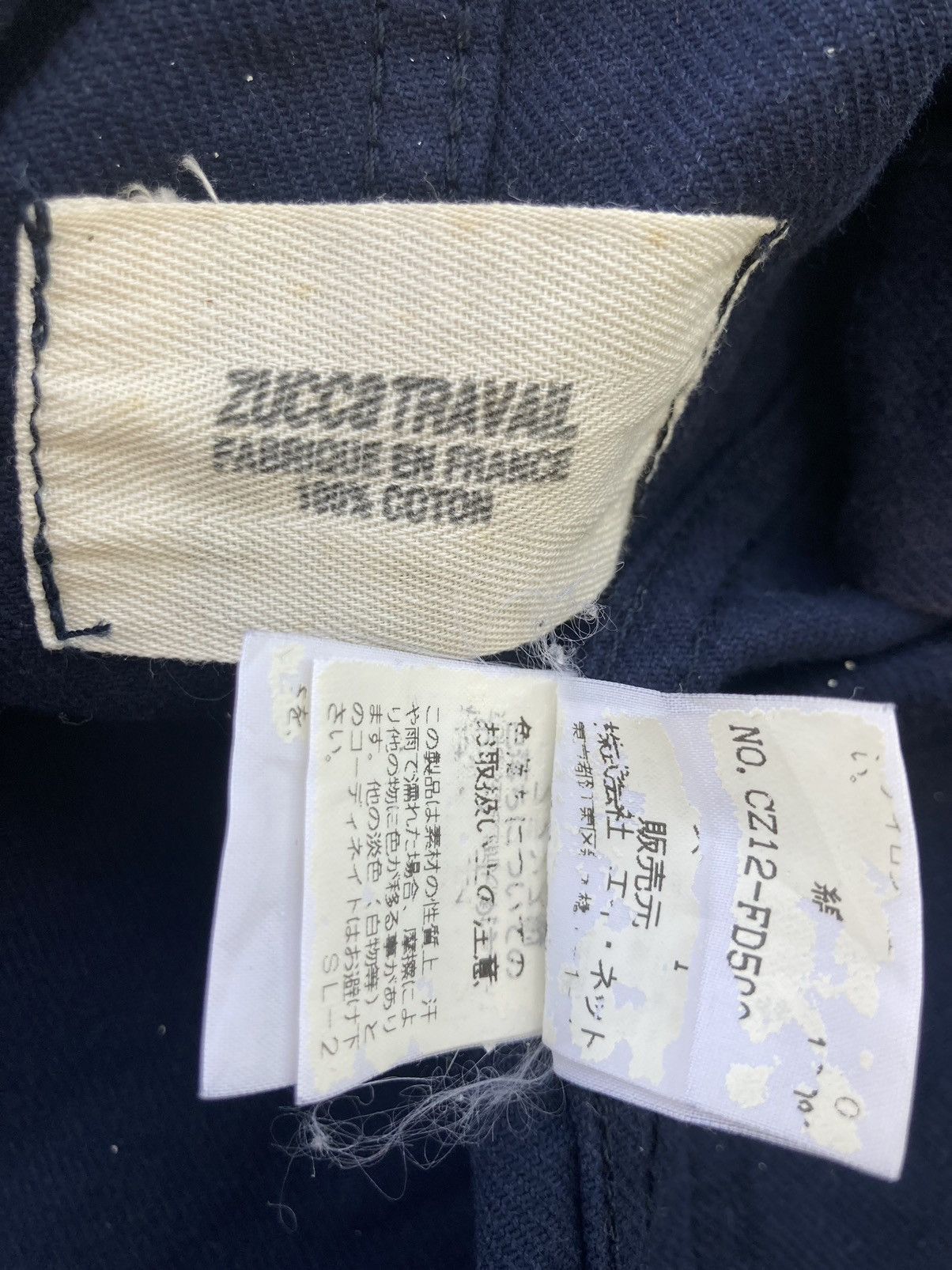 ZUCCA TRAVIAL FRANCE FABRICS COTTON JACKET