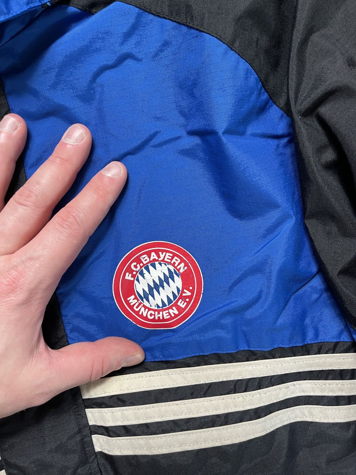 Adidas × Vintage Vintage 90s Bayern Munich Zip Up Sideline Jacket Rain XXL Size US XXL / EU 58 / 5 - 5 Thumbnail