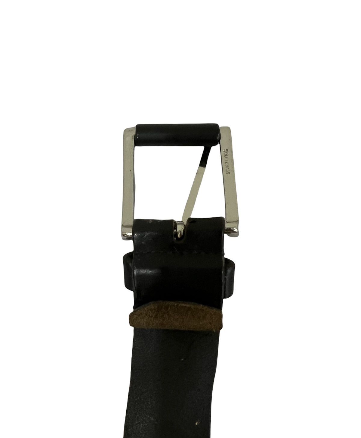 Gap Vintage Gap Solid Brass Leather Buckle Belt Size ONE SIZE - 3 Thumbnail