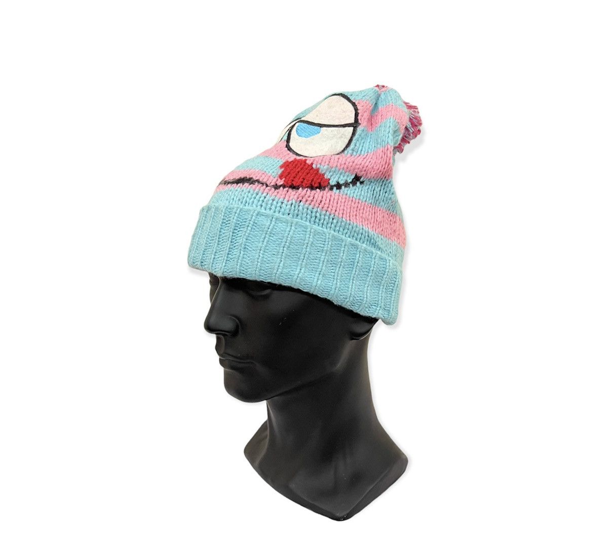 Vintage Vintage Smile Beanie Hat Size ONE SIZE - 2 Thumbnail