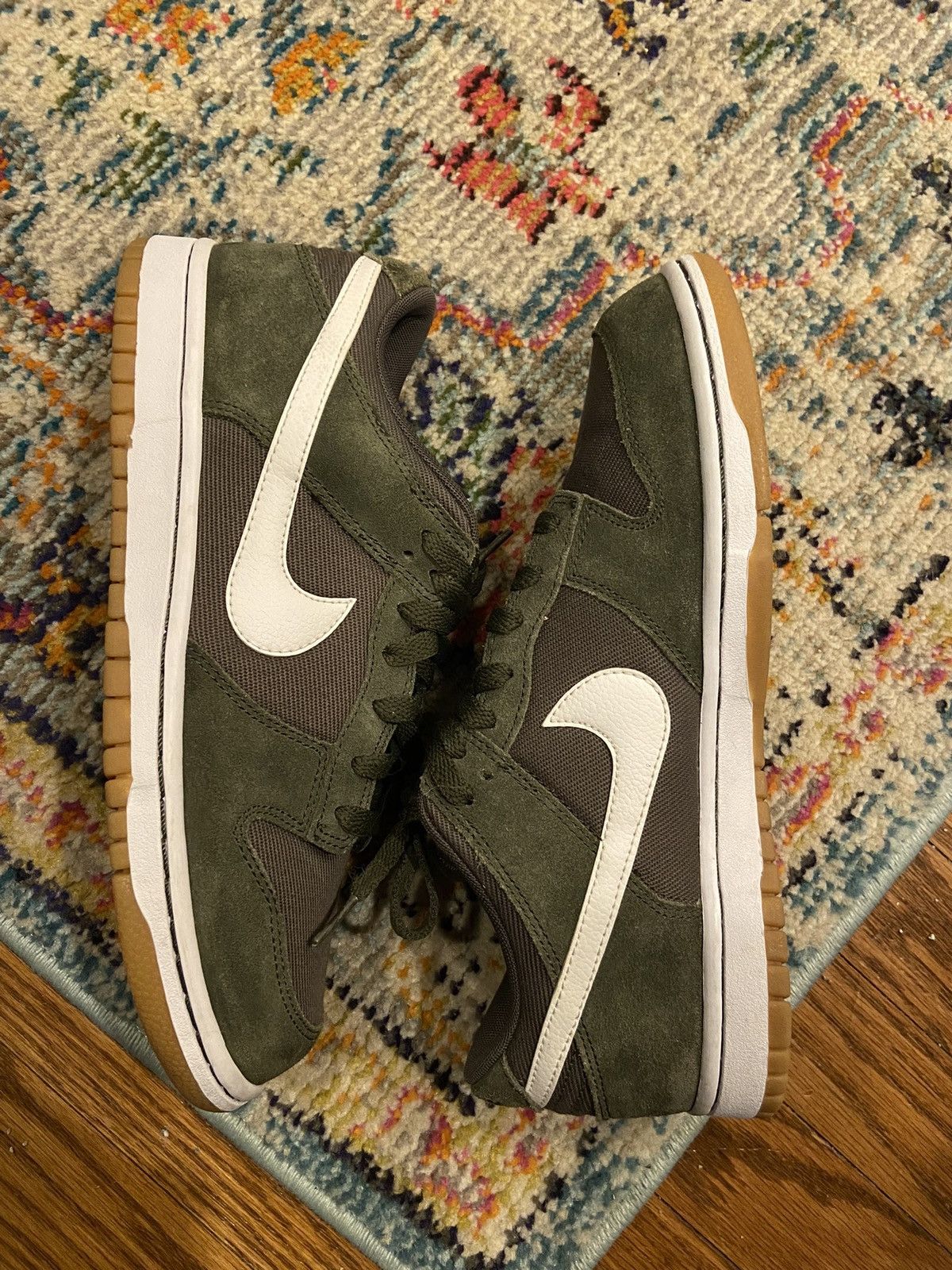 Nike Nike Dunk Low Cargo Khaki 2017 Size US 8 / EU 41 - 3 Thumbnail