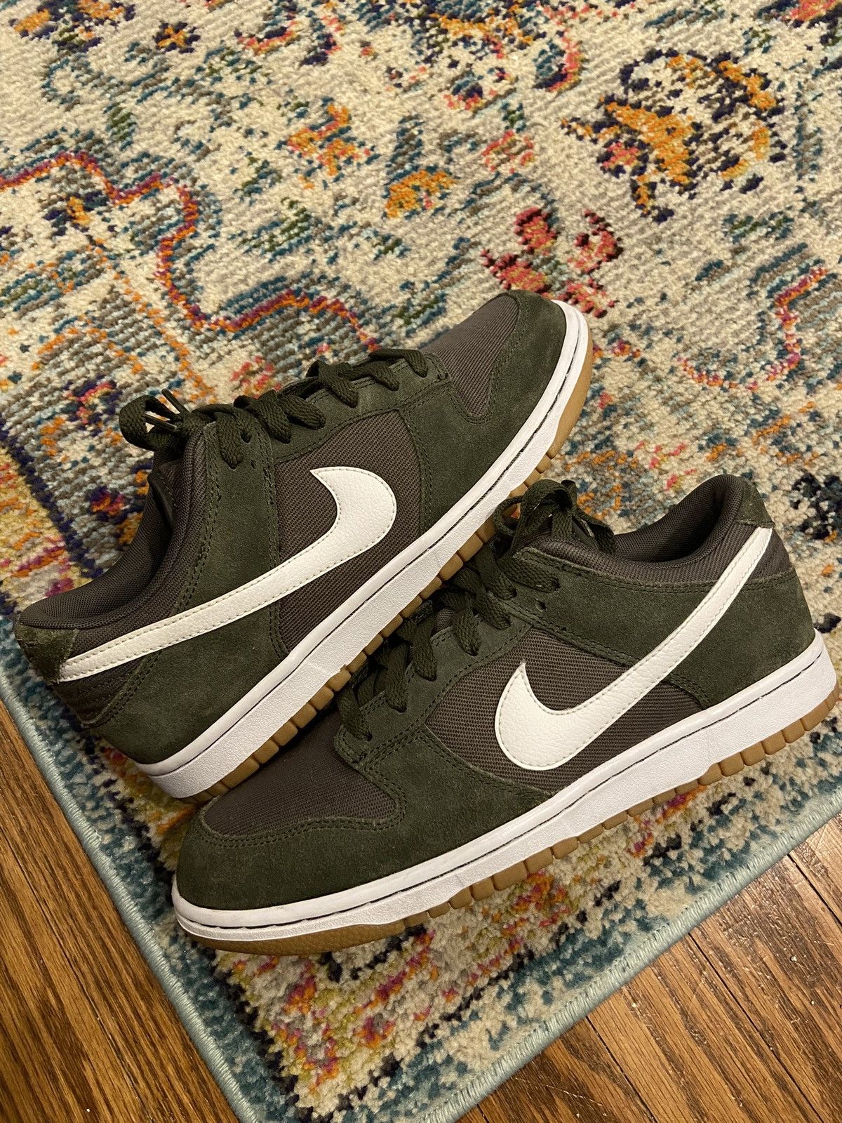 image of Nike Dunk Low Cargo Khaki 2017 Shoes in Olive, Men's (Size 8)