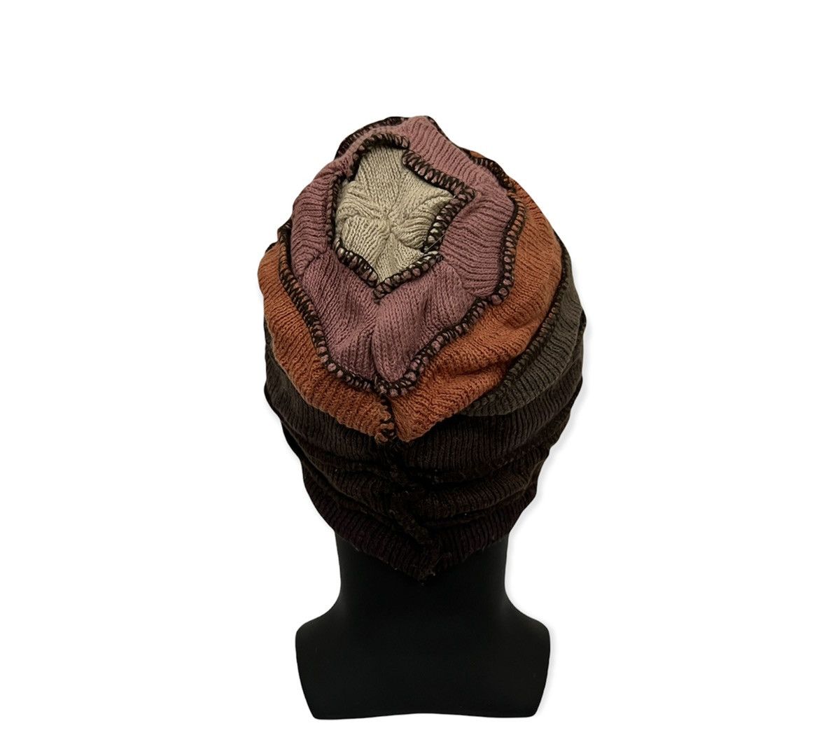 Vintage Vintage Patchwork Design Beanie Hat Size ONE SIZE - 4 Thumbnail