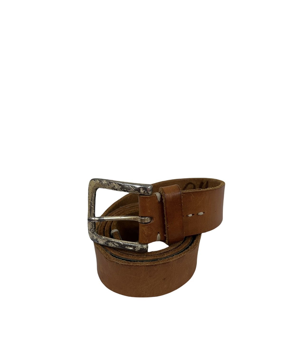 Leather × Other × Vintage vintage Leather Buckle Belt Size ONE SIZE - 1 Thumbnail