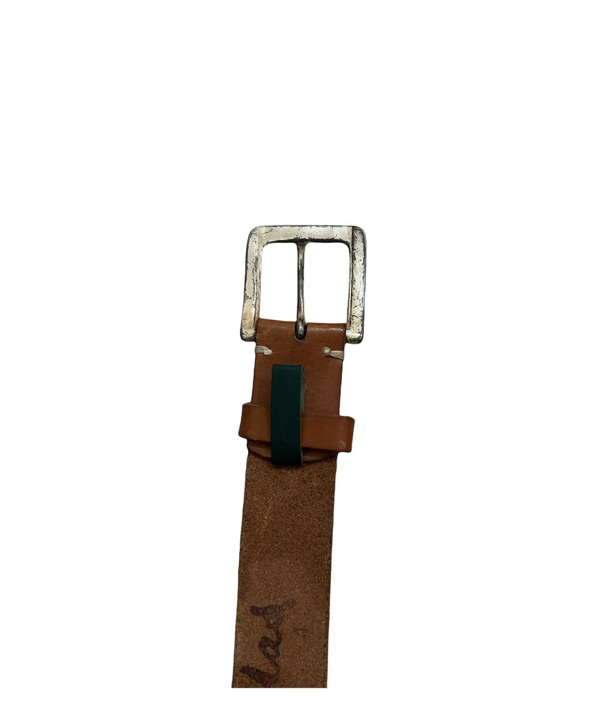 Leather × Other × Vintage vintage Leather Buckle Belt Size ONE SIZE - 3 Thumbnail