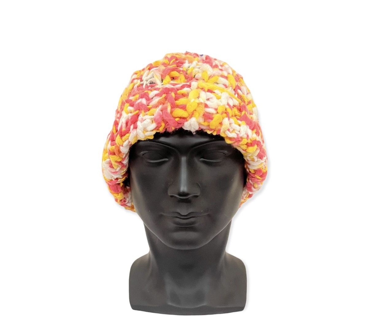 Vintage Vintage Knit Multicolour Beanie Hat Size ONE SIZE - 2 Thumbnail