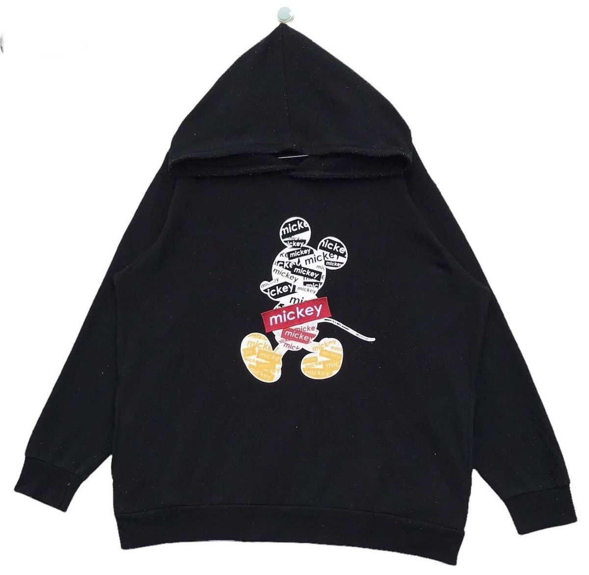 image of Cartoon Network x Disney Mickey Mouse Hoodies in Black, Men's (Size 2XL)