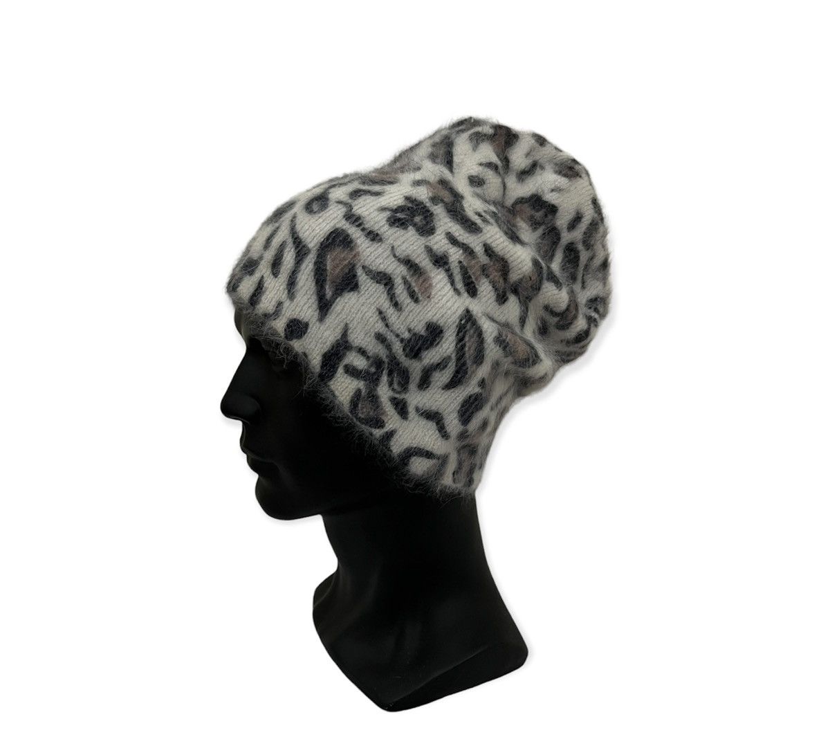 Vintage Vintage Leopard Overprint Beanie Hat Size ONE SIZE - 2 Thumbnail