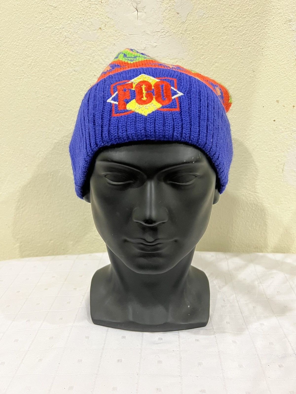 Vintage Japanese brand Skateboard Style Beanie Hat Size ONE SIZE - 2 Thumbnail