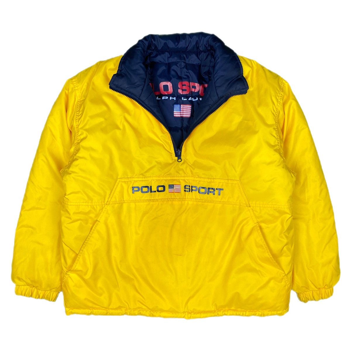 Vintage Vintage polo sport Reversible puffer pullover Size US L / EU 52-54 / 3 - 1 Thumbnail