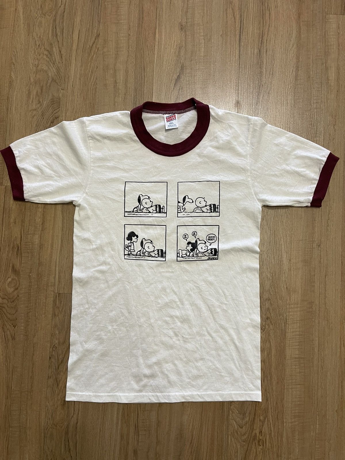 1970's Snoopy Oklahoma Vintage Ringer Tee Shirt
