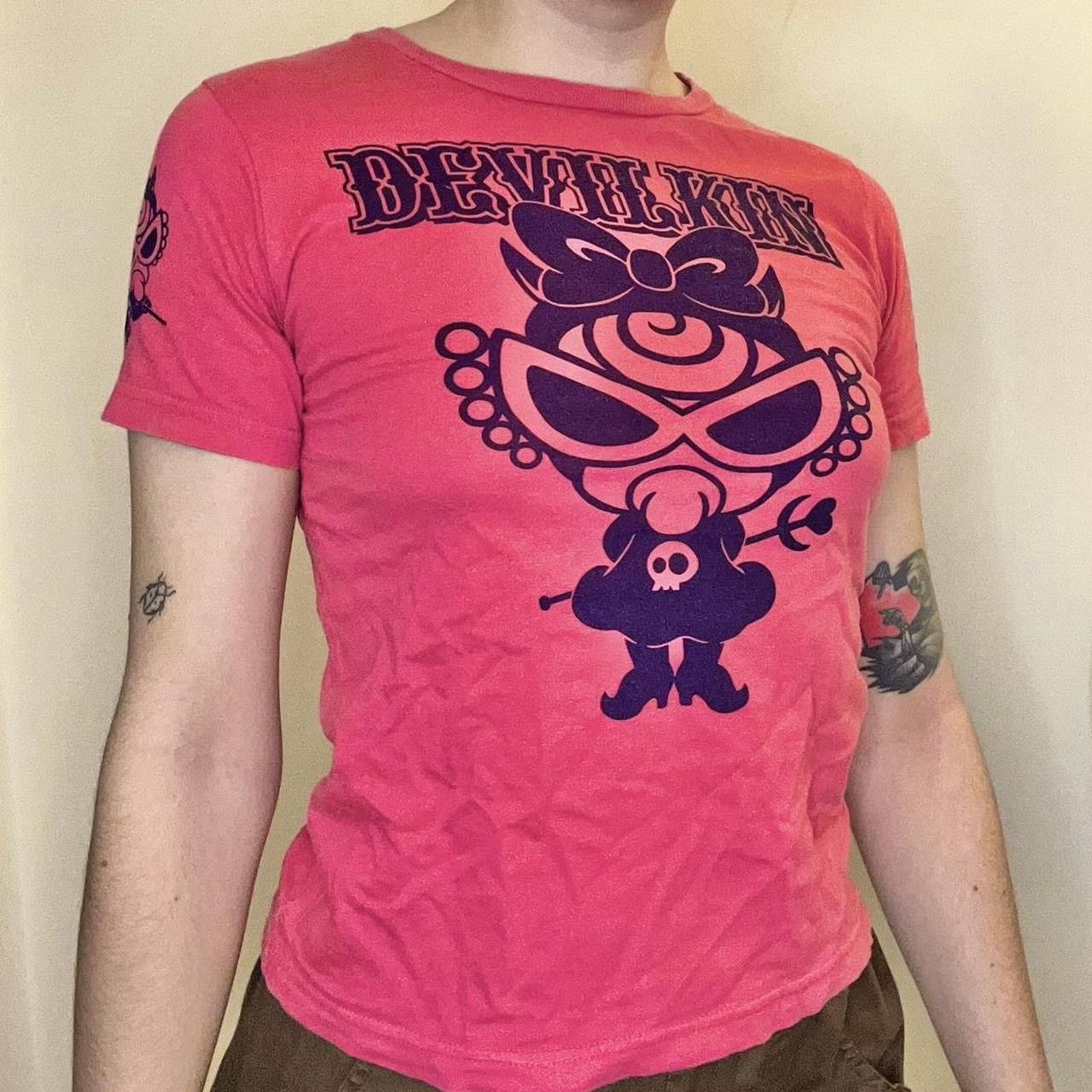 Hysteric Glamour Hysteric Glamour Devil baby pink tee shirt | Grailed