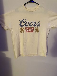 Vintage Coors Light NFL Football Beer Sponsor T-shirt White