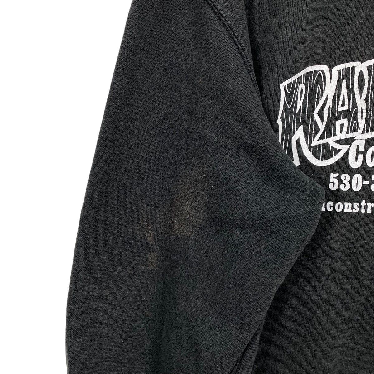 Carhartt Vintage CARHARTT RADACH Construction Print Black Hoodie Size US XL / EU 56 / 4 - 7 Thumbnail