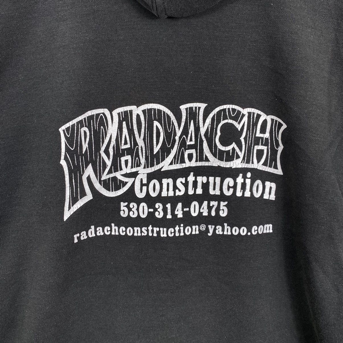Carhartt Vintage CARHARTT RADACH Construction Print Black Hoodie Size US XL / EU 56 / 4 - 2 Thumbnail