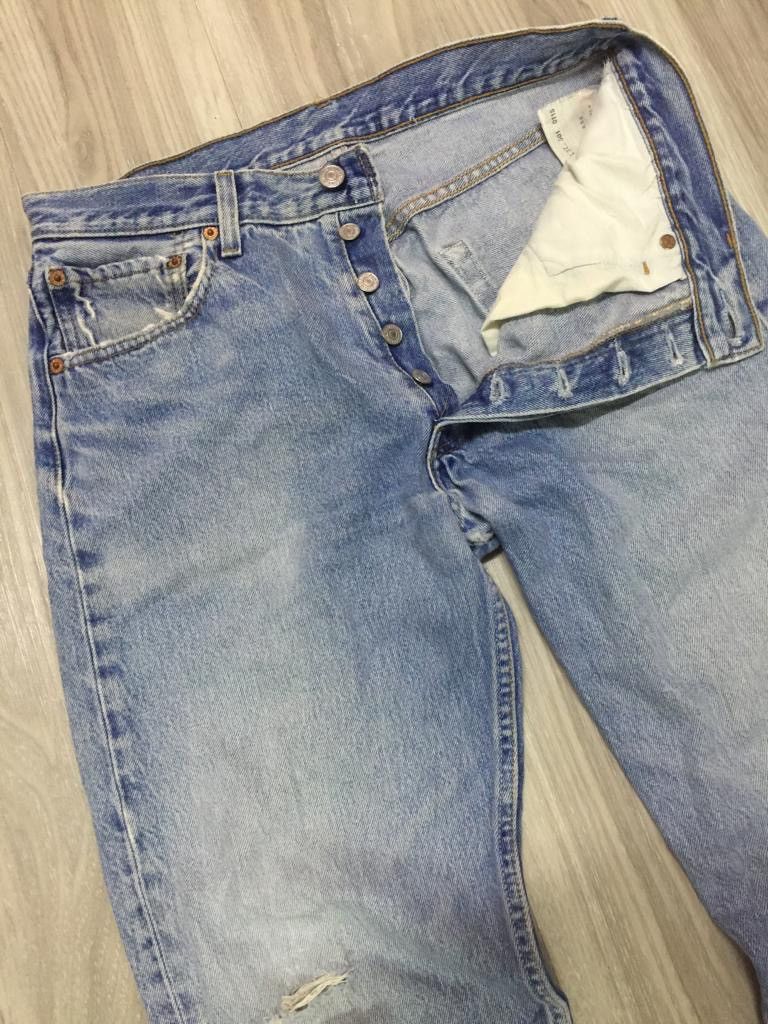 Levi's 501 Washed Jeans Size US 31 - 9 Thumbnail