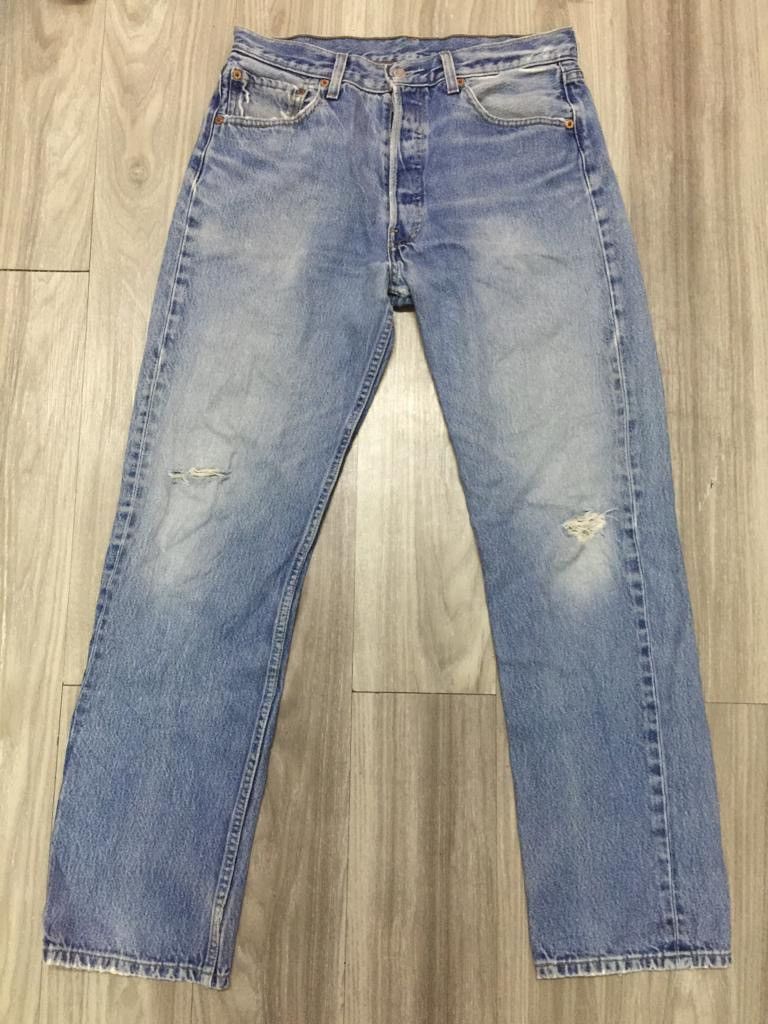 Levi's 501 Washed Jeans Size US 31 - 3 Thumbnail