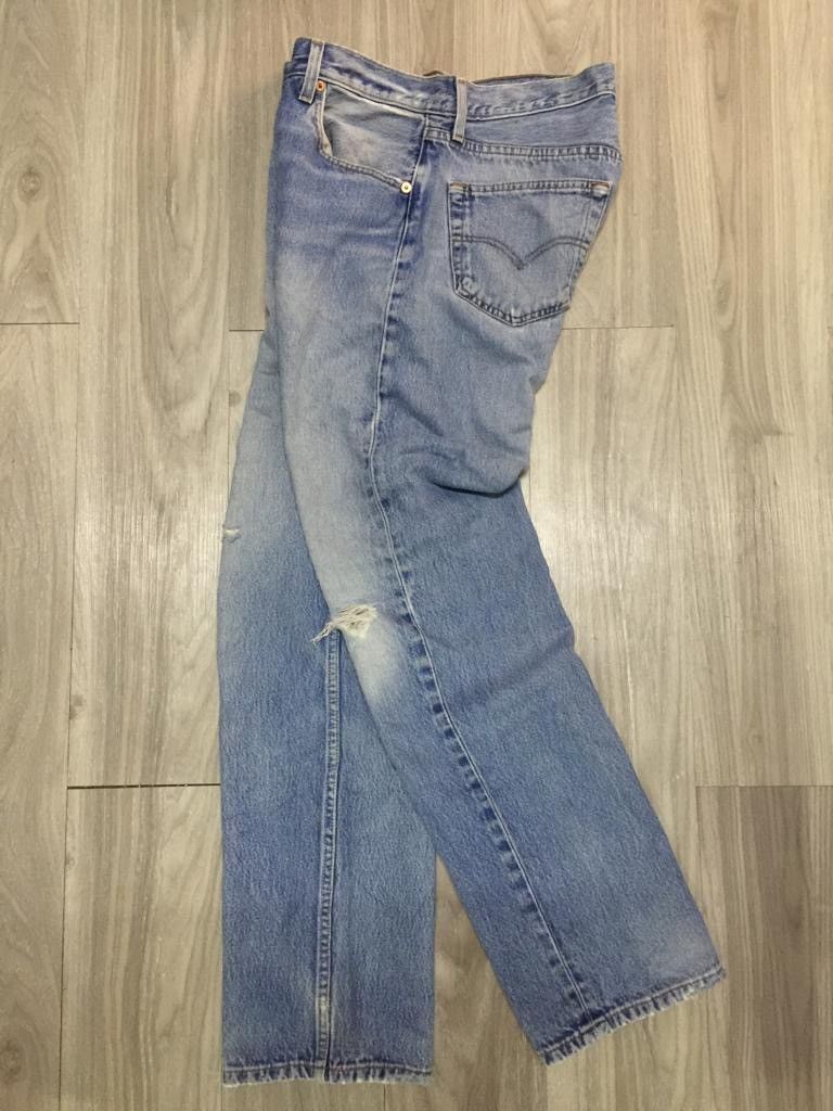 Levi's 501 Washed Jeans Size US 31 - 6 Thumbnail