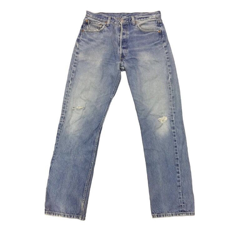 Levi's 501 Washed Jeans Size US 31 - 1 Thumbnail