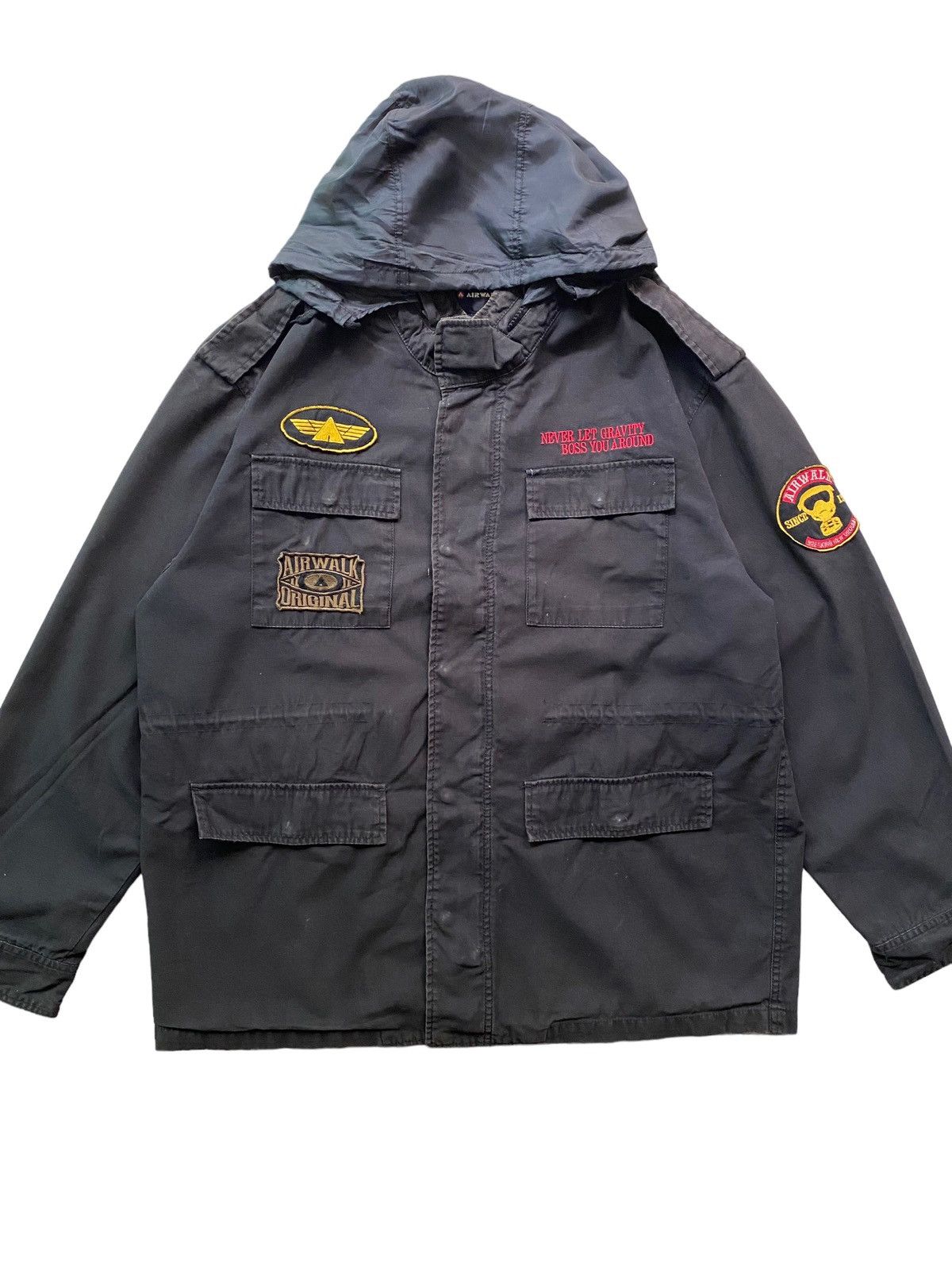 Japanese Brand × Tornado Mart 💥🧨Airwalk Military Parka Jacket Multipoket nice Size US L / EU 52-54 / 3 - 2 Thumbnail