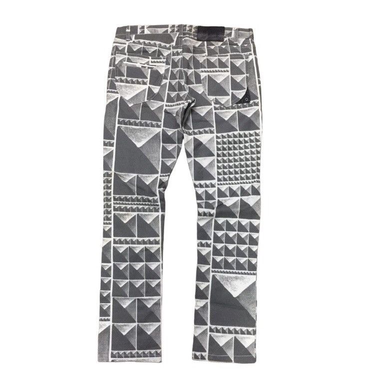 GROUNDZERO Ground Zero Joy Division Unknown Pleasure Skinny Waxed Jean Size US 32 / EU 48 - 2 Thumbnail