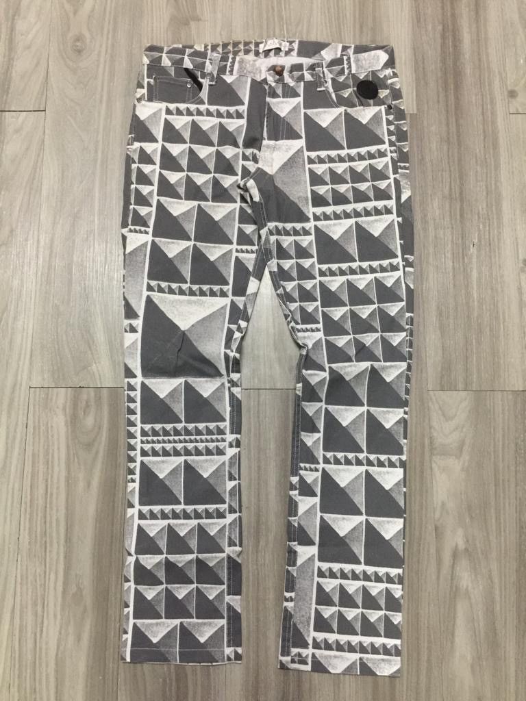GROUNDZERO Ground Zero Joy Division Unknown Pleasure Skinny Waxed Jean Size US 32 / EU 48 - 8 Thumbnail