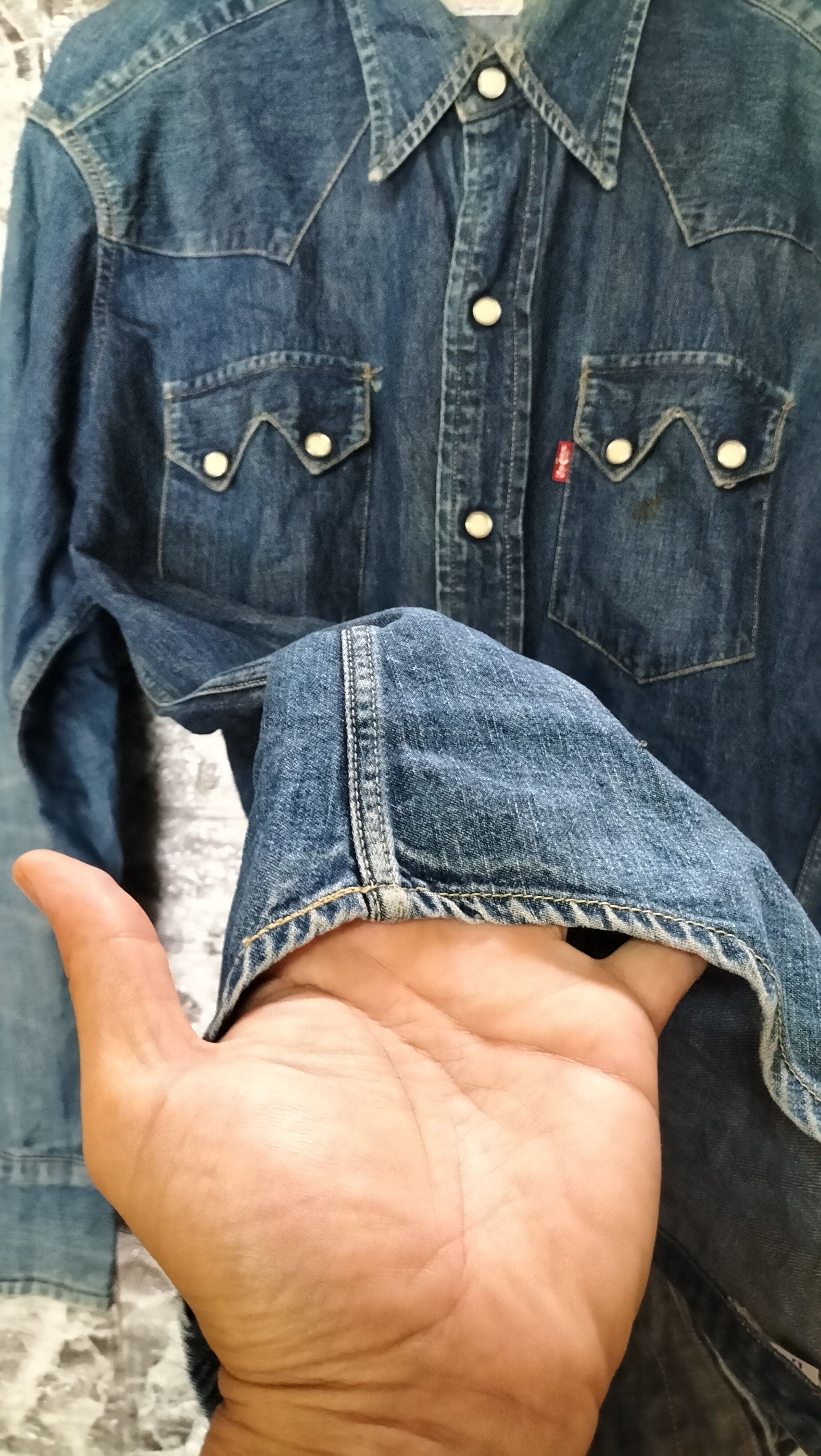 Levi's Vintage Clothing Vintage Levis Big E Short horn Lvc pearls cowboy workwear Size US M / EU 48-50 / 2 - 12 Thumbnail